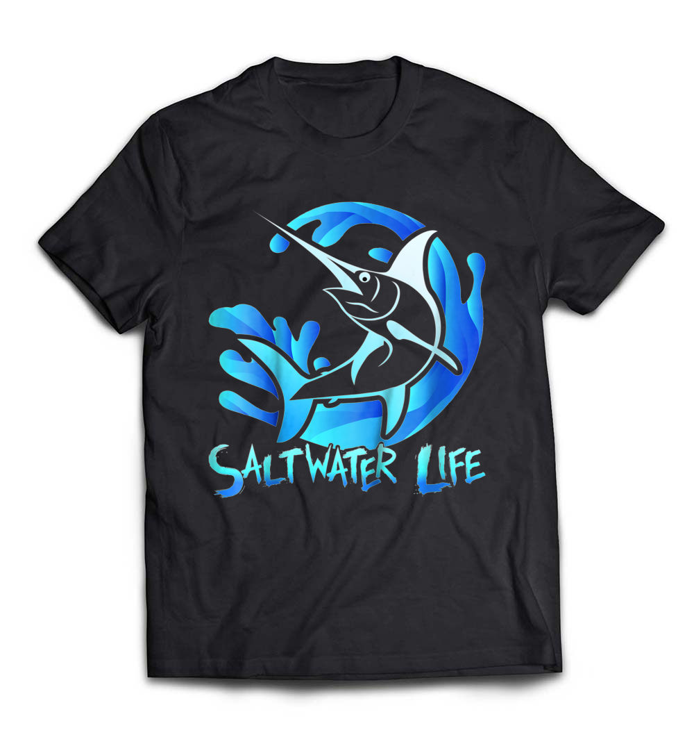 Saltwater Life T-Shirt: Embrace Your Passion for Fishing